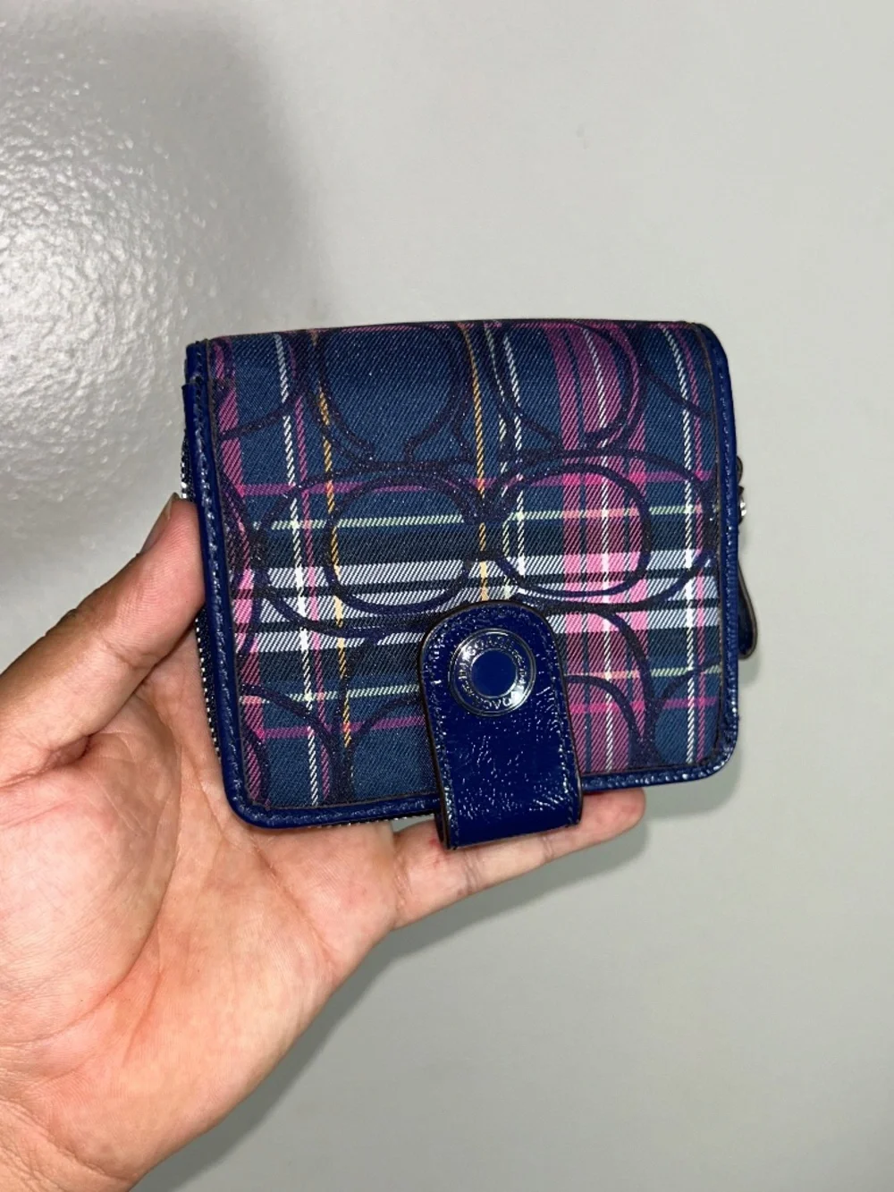 Y2K Coach Ashley Tartan Plaid Hobo Bag F20118 W/ Wallet & Extra Strap